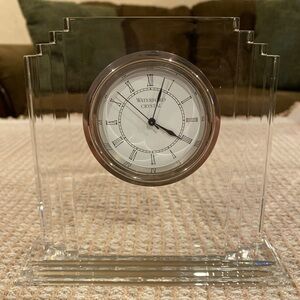 Waterford Crystal Metropolitan Desk  Mantle Clock NEW, NOT "MARQUIS." $175.00